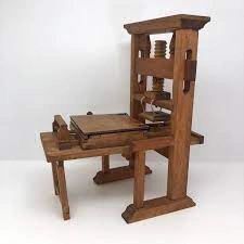 A Timeless Legacy 1/10 Gutenberg's Printing Press Replica