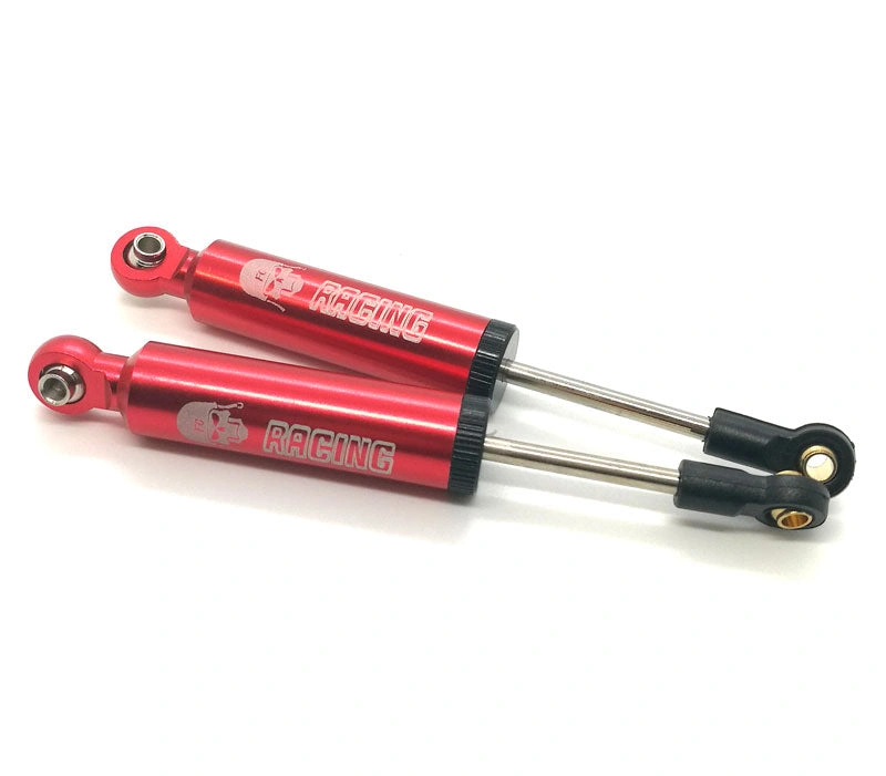 Red Crawler Shocks 90mm Pair for SCX10 TRX4 Off-Road RC Cars